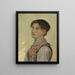 Giovane donna di Uri - Ernst Stückelberg — quadro incorniciato alla parete