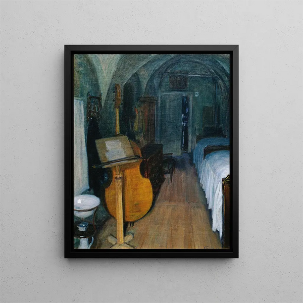 Le violon basse - Ernst Stöhr — quadro incorniciato alla parete