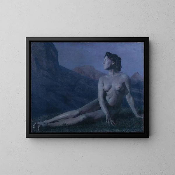 Notte di luna - Ernst Stöhr — quadro incorniciato alla parete