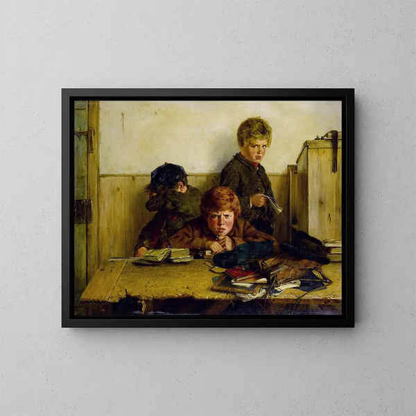 conservato all'interno - Erskine Nicol — quadro incorniciato alla parete