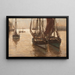 Bateaux nel porto - Erwin Carl Wilhelm Günther — quadro incorniciato alla parete