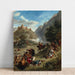Riproduzione del dipinto Scaramucce arabe nelle montagne - Eugène Delacroix