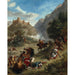 Riproduzione del dipinto Scaramucce arabe nelle montagne - Eugène Delacroix