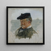 Schizzo di ritratto di Adolf von Becker il pittore - Albert Edelfelt — quadro incorniciato alla parete