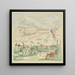 Schizzo per l'ippodromo di Grunewald - Rudolf Grossmann — quadro incorniciato alla parete