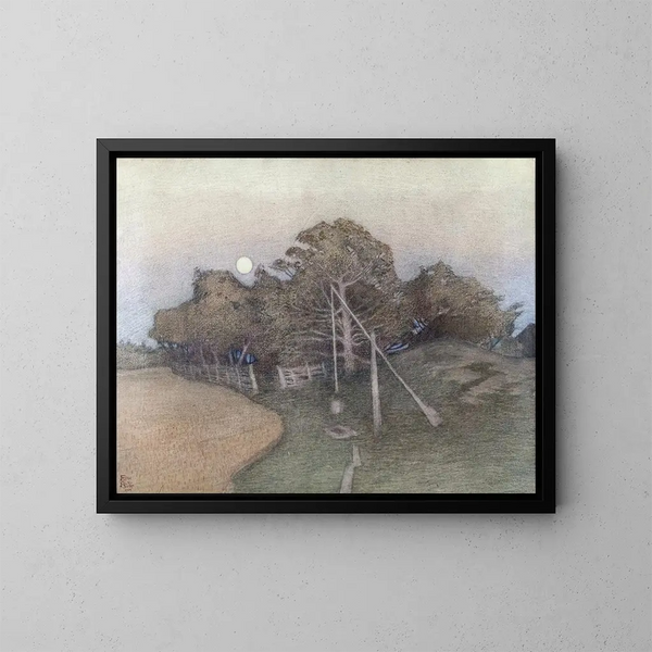 Au-delà de la ferme - Ester Almqvist — quadro incorniciato alla parete