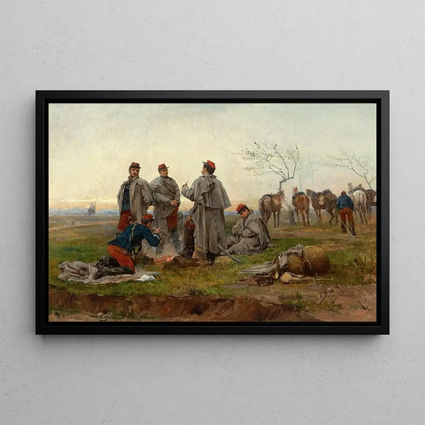 EtienneProsper BerneBellecour - A Cavalry Halt.webp
