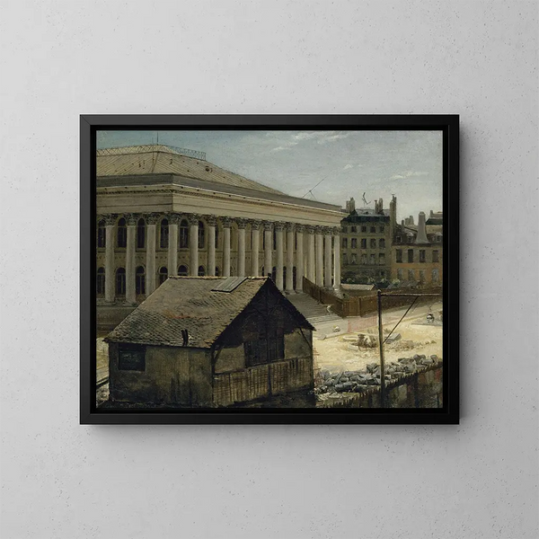 La Bourse en construction - Étienne Bouhot — quadro incorniciato alla parete