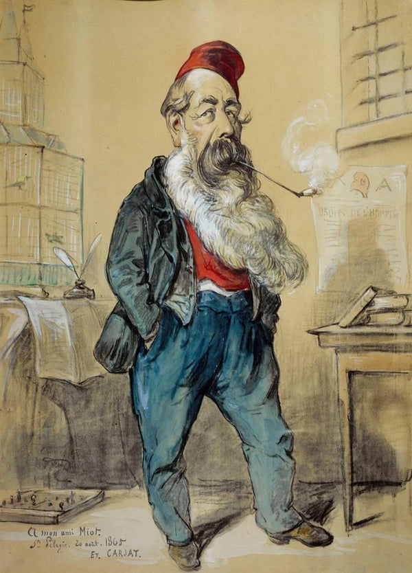 Etienne Carjat - Portraitcharge de Jules Miot 18101883 homme politique.webp