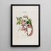 Flore d'America disegnato dal vero sul posto Pl032 - Étienne Denisse — quadro incorniciato alla parete