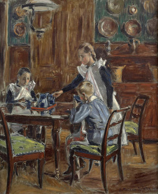 Etienne MoreauNlaton - Le djeuner du matin Les enfants de lartiste dans la salle manger de FreenTardenois.webp