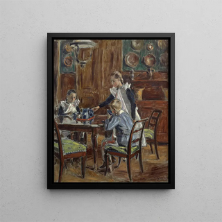Etienne MoreauNlaton - Le djeuner du matin Les enfants de lartiste dans la salle manger de FreenTardenois.webp