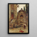 Vita in un cortile romano - Ettore Roesler Franz — quadro incorniciato alla parete