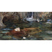 Riproduzione del dipinto Studio per Le Ninfe che trovano la testa di Orfeo - John William Waterhouse