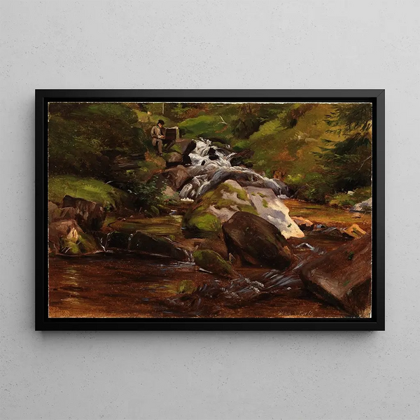 Eugen Bracht - Hans Thoma am Waldbach.webp