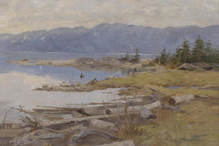Eugen Jettel - Gebirgige Seelandschaft.webp