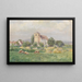 Chiesa a Staatz - Eugen Jettel — quadro incorniciato alla parete