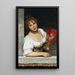 Alla finestra - Eugen von Blaas — quadro incorniciato alla parete