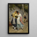 La Flirtation - Eugen von Blaas — quadro incorniciato alla parete