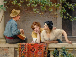 Eugen von Blaas - The Mandolinist.webp