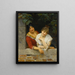 Veneziani con balcone - Eugen von Blaas — quadro incorniciato alla parete