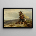 Un giovane pastore - Eugène Le Poittevin — quadro incorniciato alla parete