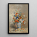Nature morte di fiori - Eugène Petit — quadro incorniciato alla parete