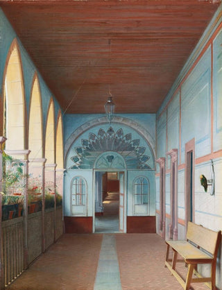 Eugenio Landesio - Corredor De La Casa De La Mina De Mellado En Guanajuato.webp