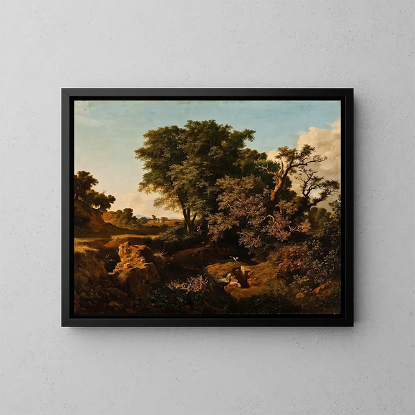 Paesaggio italiano - Eugenio Landesio — quadro incorniciato alla parete