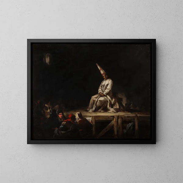 Autodafé - Eugenio Lucas Velázquez — quadro incorniciato alla parete