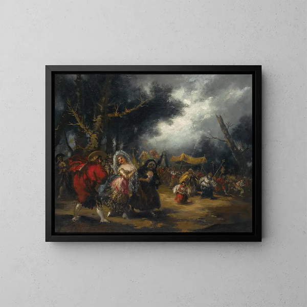 La Processione - Eugenio Lucas Villamil — quadro incorniciato alla parete