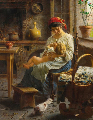 Eugenio Zampighi - The happy mother.webp