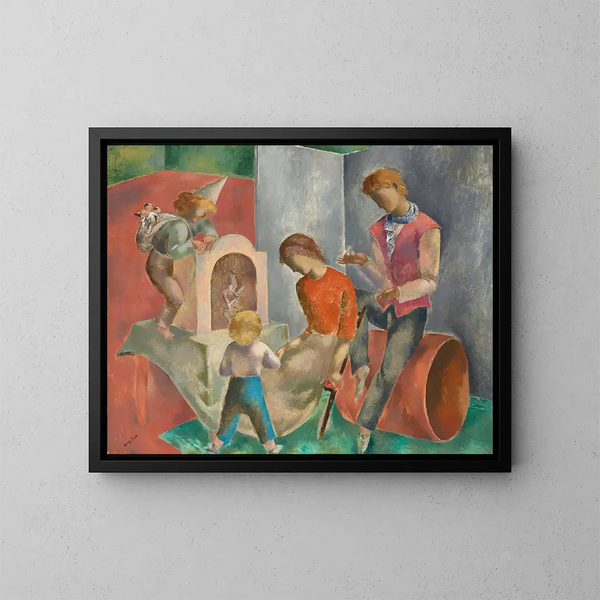 Le Marionette - Eugeniusz Zak — quadro incorniciato alla parete