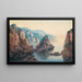 Calanques vicino a Bougie in Algeria - Eugène-François-Adolphe Deshayes — quadro incorniciato alla parete
