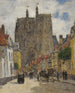 Abbeville Rue e chiesa di Saint-Vulfran - Eugène Boudin — vista dell’opera