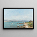 Antibes, la baia - Eugène Boudin — quadro incorniciato alla parete