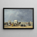 L'ora del bagno a Deauville - Eugène Boudin — quadro incorniciato alla parete