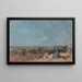 Scène di spiaggia a Trouville - Eugène Boudin — quadro incorniciato alla parete