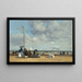 Spiaggia a Trouville - Eugène Boudin — quadro incorniciato alla parete