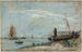 Spiaggia con barche da pesca - Eugène Boudin — vista dell’opera