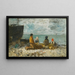 Berck, la spiaggia - Eugène Boudin — quadro incorniciato alla parete