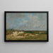 Berck, le dune in cattive condizioni - Eugène Boudin — quadro incorniciato alla parete