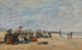 Berck, gruppo di pescatrici sedute sulla spiaggia - Eugène Boudin — vista dell’opera