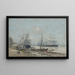 Bordeaux Tre-Mast nel porto - Eugène Boudin — quadro incorniciato alla parete