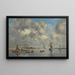Camaret, l'estuaire - Eugène Boudin — quadro incorniciato alla parete
