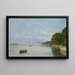 Caudebec-en-Caux, Bateaux sul Senna - Eugène Boudin — quadro incorniciato alla parete