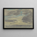 Nuvole sopra il mare - Eugène Boudin — quadro incorniciato alla parete