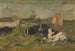 Vaches dans le pré - Eugène Boudin — vista dell’opera