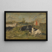 Vaches dans le pré - Eugène Boudin — quadro incorniciato alla parete