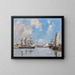 Deauville, il bacino Mare Haute - Eugène Boudin — quadro incorniciato alla parete
